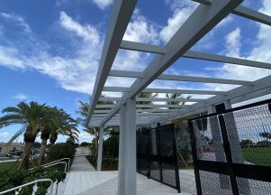 Custom Metal Trellis Miami Dolphins Training Facility